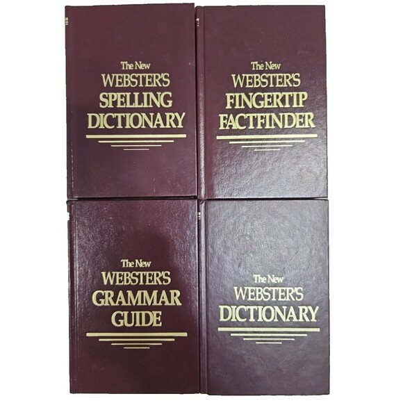 The New Websters 1986 & 1987 Dictionary, Thesaurus, Factfinder, Spelling - Picture 1 of 9